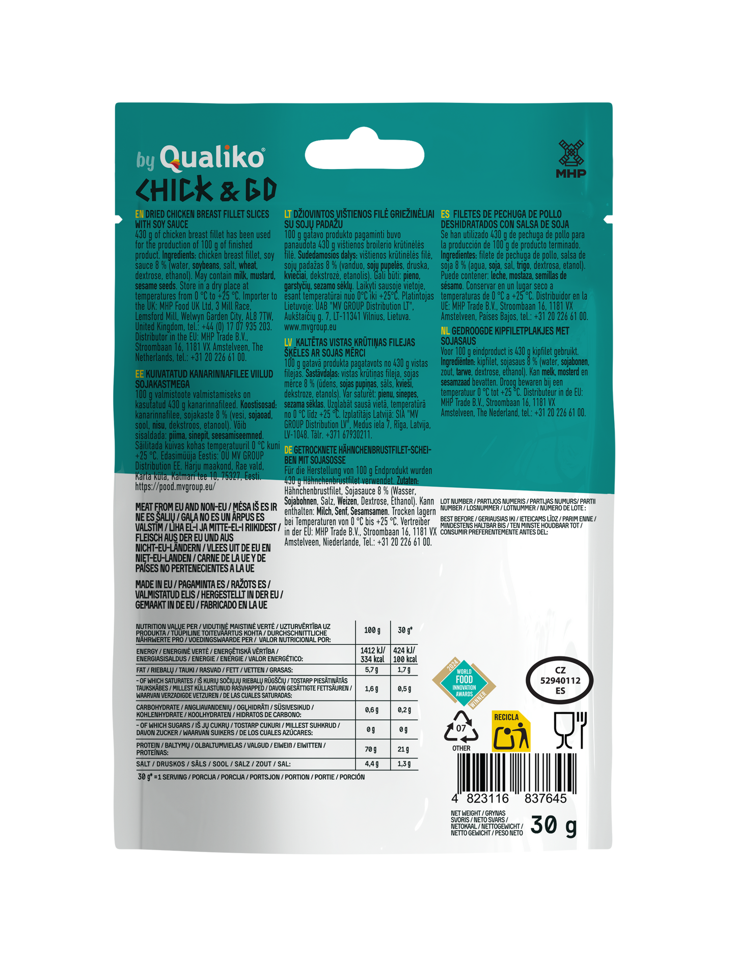 Chick&Go Doos 18 stuks - Sojasaus