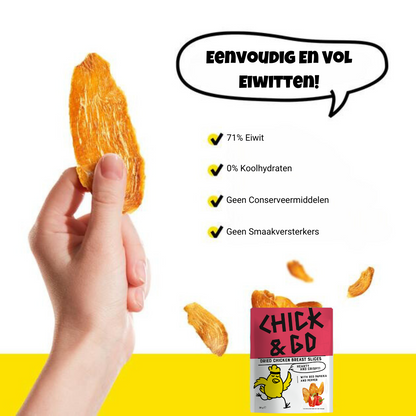 Gedroogde Kipsnacks Paprika & Peper