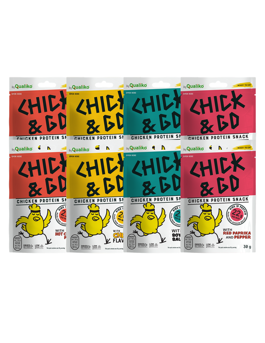 Chick&Go Proefpakket 8 stuks - 2x4 smaken
