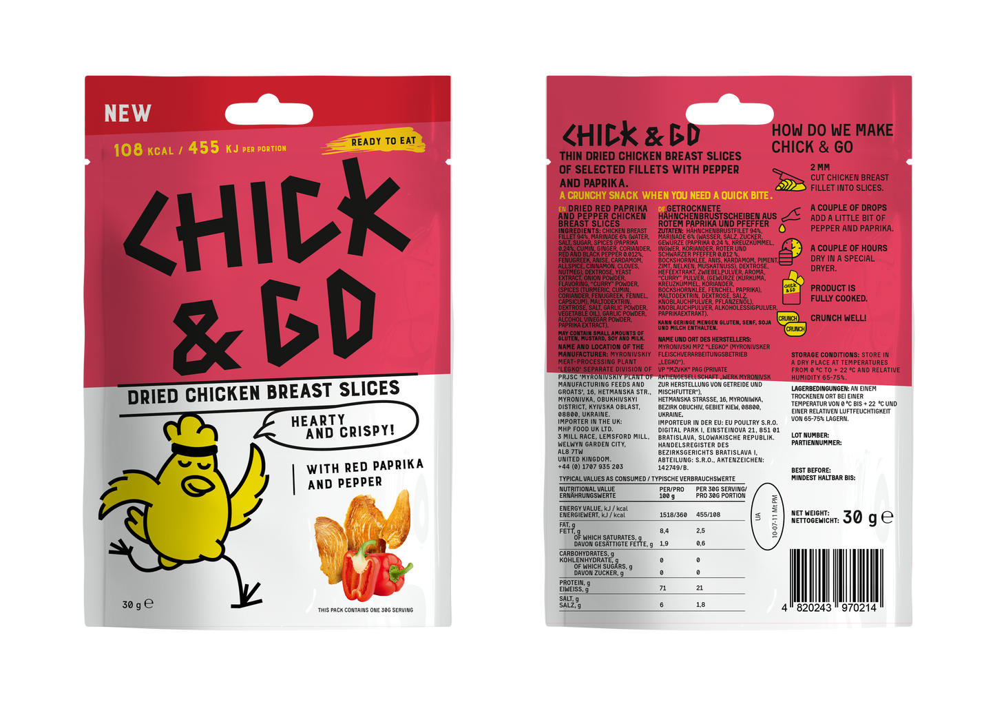 Gedroogde Kipsnacks Proefpakket