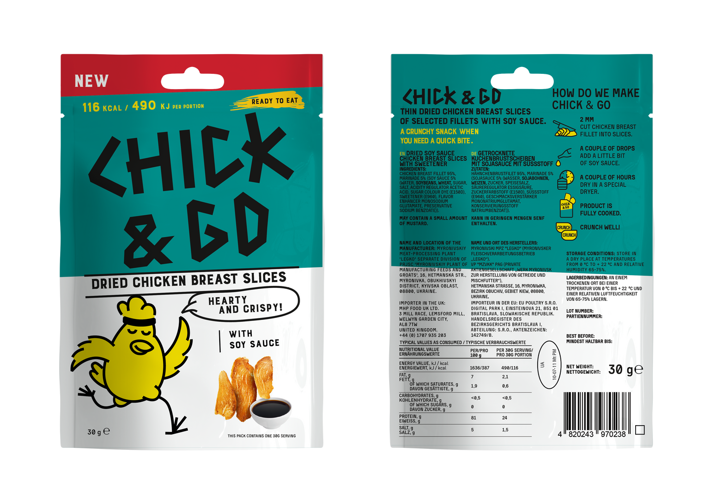 Gedroogde Kipsnacks Proefpakket